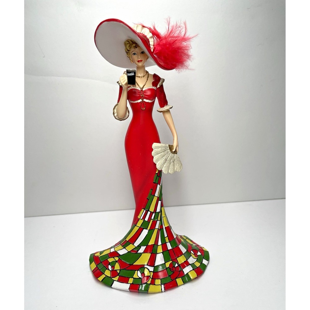 Hamilton 4615 Elegant 1940 Style Lady Timeless Refreshment of Coca-Cola Figurine